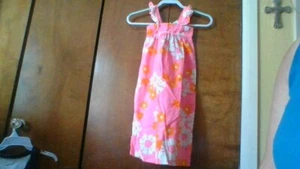 Liberty House Of Hawaii Pink Size 4/5 Long Dress Floral/Ladybug Ruffle VTG Cool - Picture 1 of 24
