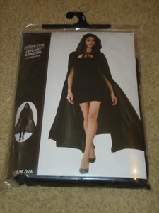 Costume, Unisex, Black Hooded Full Length Cape, Adult One Size fits Most , NIP - Picture 1 of 3