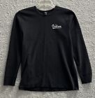 Volcom T Shirt Mens Xl Black Long Sleeve Crew Neck Waffle Knit Tee