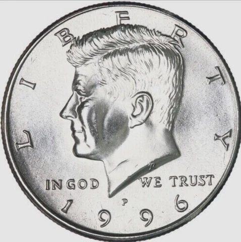 1996 D Kennedy Half Dollar -CH BU Cover