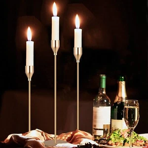 Decorative Gold/Black/Silver Candlestick Holders Candle Holder Wedding Valentine - Picture 1 of 22