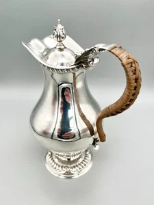 EDWARDIAN STERLING SILVER HOT WATER JUG, C.S HARRIS & SONS, LONDON, 1903 - Picture 1 of 8