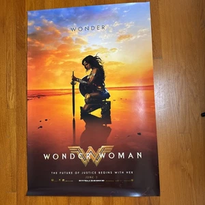 Wonder Woman 2017 Double Sided Original Movie Poster 27x40 Preview Kneeling - Picture 1 of 7