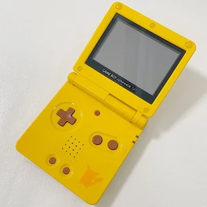 Game Boy Advance SP Pikachu solo unidad principal, estado de funcionamiento confirmado - Imagen 1 de 14