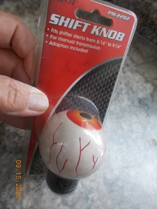 NOS Pilot PM-2282 Eyeball Shift Knob for Shafts 5/16" to 9/16" Adapters Included - Picture 1 of 3