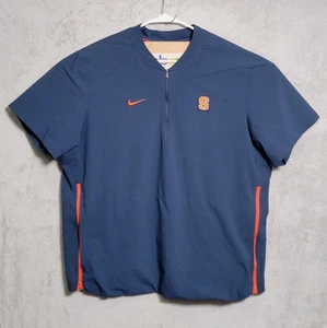 Syracuse Orange Shirt Mens XL Blue NCAA Basketball Half Zip Pullover Nike Team - Picture 1 of 9