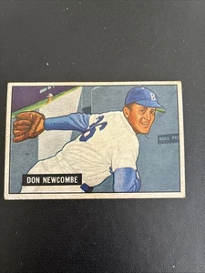 1951 Bowman Baseball #6 Don Newcombe Brooklyn Dodgers VG No Creases - Picture 1 of 2