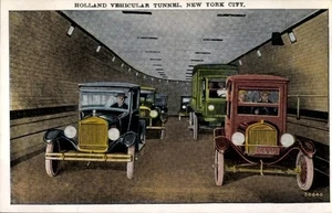 c.1920 HOLLAND Vehicular TUNNEL, New York City, Publ. Haberman’s #30640; Exc. - Picture 1 of 2