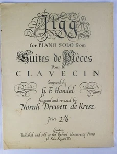 Handel Jig for piano solo Vintage Oxford album VGC - Picture 1 of 3