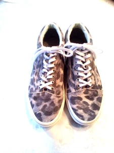 Vans Old School haarige Wildleder Leopard Turnschuhe Herren 6,5 Damen 8 - Bild 1 von 5