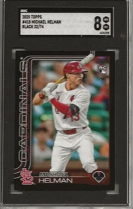 2025 TOPPS BLACK 32/74, MICHAEL HELMAN, SGC 8, RC STL - Bild 1 von 2