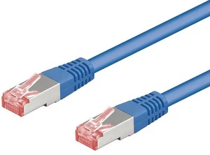 3 câbles réseau CAT 6 S/FTP ; CAT 6-0200 S/FTP PIMF BLEU 2m SB - Photo 1/1