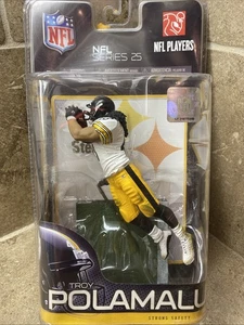 McFarlane Troy Polamalu Pittsburgh Steelers CHASE Variant White Jersey Figure - Picture 1 of 5