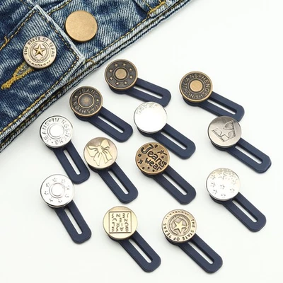 5pcs Button Extenders for Repairing Jeans Shirt Jacket pants Waistband Expander - Image 1 of 4