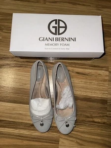 Giani Bernini Womens Sz 8 Ballet Flats Shoes Odeysagry Stone Gray Memory Foam - Picture 1 of 10
