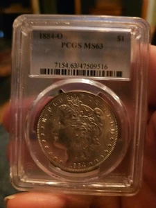 1884-O Morgan Dollar - MS-63 PCGS - Picture 1 of 2