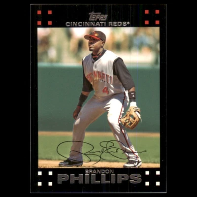 Tarjeta de béisbol Brandon Phillips #414 2007 Topps Cincinnati Reds MLB casi nueva Foto 1 de 3