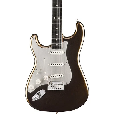 Fender American Ultra II Stratocaster Left-Hand Ebony FB Guitar Texas Tea - Image 1 of 4