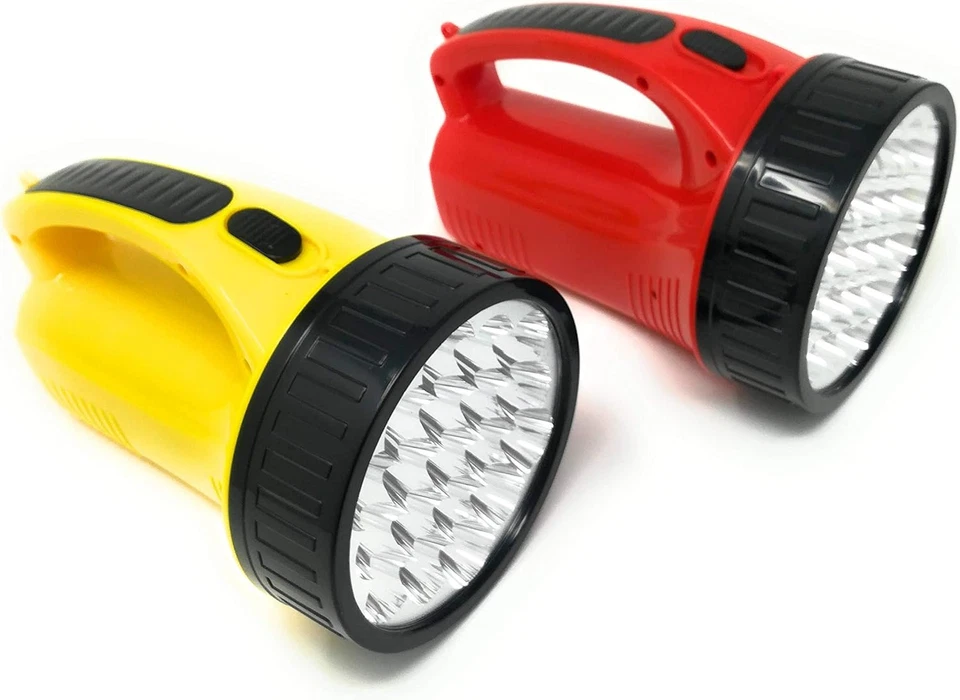 Luce Di Emergenza Torcia Portatile Lampada Ricaricabile Bianca 19 Led