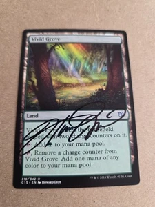 Vivid Grove Signed By Howard Lyon Magic the Gathering - Picture 1 of 1