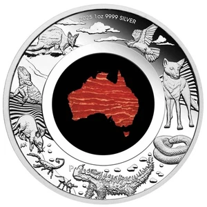 Snakeskin Jasper Great Southern Land 2025 1 oz Silver Coin Australia Perth Mint - Picture 1 of 4