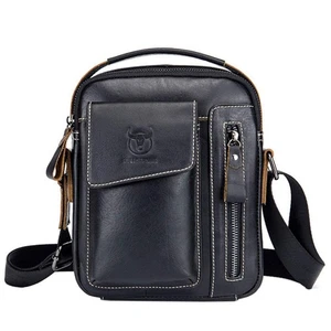 Bolso Bandolera de Cuero para Hombres Mujeres Viaje de Negocios Informal Mensajero... - Imagen 1 de 8