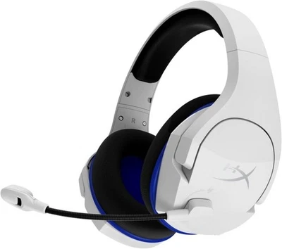 HyperX HHSS1C-KB-WT/G Wireless White Gaming Headset for PS4, PS5, PC - Image 1 of 2