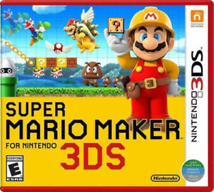 Super Mario Maker - Nintendo 3DS Game (2015 Platform Side-Scroll) Factory Sealed