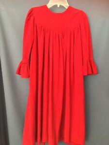 BOUTIQUE Red Corduroy Smocked Dress with Bell Sleeves Girls 8 9 10 Christmas EXC