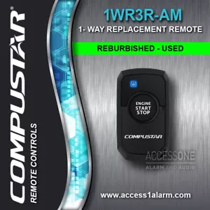RECONDITIONED CompuStar 1-WAY 1WR3R-AM Remote Control Transmitter VA5REH300-1WAM - Picture 1 of 3