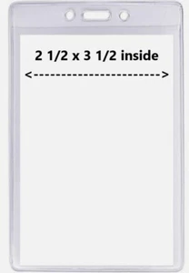 Namensschild, Veranstaltungen, Konferenz, Halter - 2,5" x 3,5", hoch, Hartkunststoff 100 Stück - Bild 1 von 2