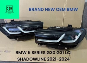 BMW 5ER G30 G31 LCI LED SCHEINWERFER BEIFAHRERSEITE LINKS 2021 2022 2023 SCHWARZ - Bild 1 von 2