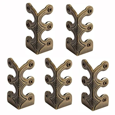 Juego de 5 protectores de zócalo antiguos protectores de esquina cubierta protectora decorativa Foto 1 de 4