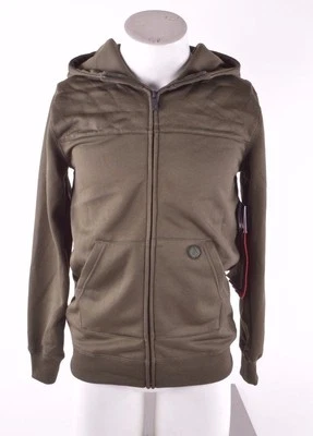 NWT BOYS VOLCOM SHORE FLEECE FULL ZIP UP HOODIE $58 M vintage green  - Image 1 of 2