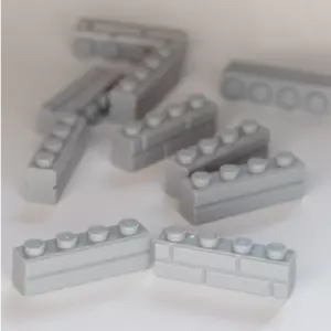 10x LEGO® Mauerstein Masonry 1x4 gris claro (15533) (gris azulado claro) NUEVO - Imagen 1 de 1