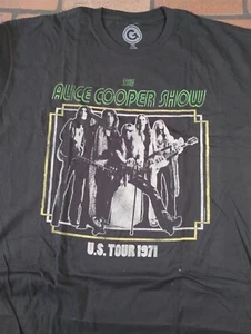 THE ALICE COOPER SHOW - Camiseta angustiada "US Tour 1971" ~Nunca usada~ S XXL - Imagen 1 de 1