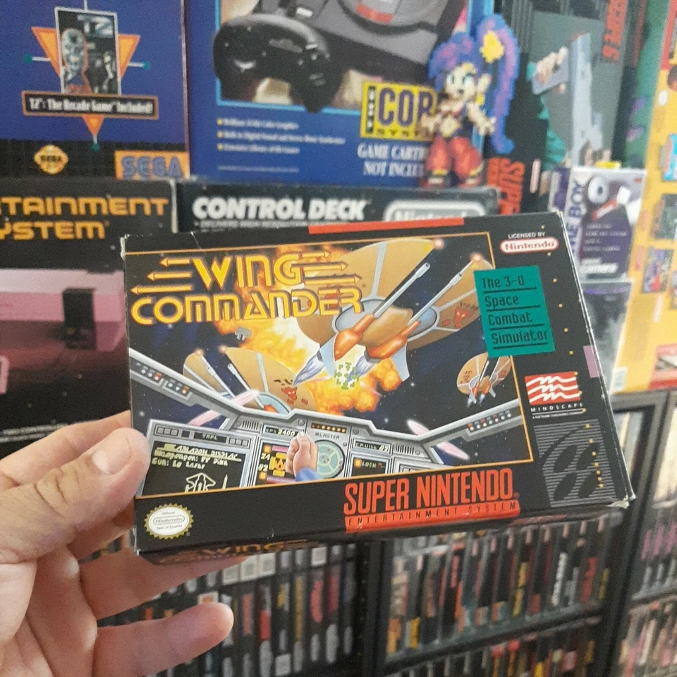 Wing Commander Super Nintendo SNES 1992 Complete CIB Game Box Manual No Tray  - Image 1 of 4