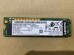 THINKSYSTEM M.2 1.92TB 5100 PRO SATA 6GBPS NON-HOT SWAP SED SSD MTFDDAV1T9TCB - Picture 1 of 1