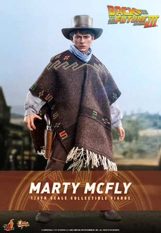 Hot Toys Back to The Future Part III BTTF 3 Marty McFly 1/6 Scale Figure On Hand Cover