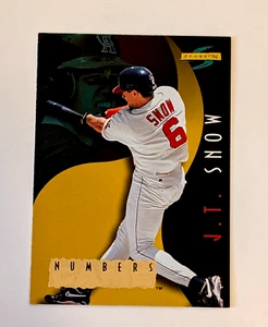 1996 SCORE NUMBERS GAME, BASEBALL, J.T. SNOW, #27 OF 30, INSERT, ANGELS, NRMT - Picture 1 of 2