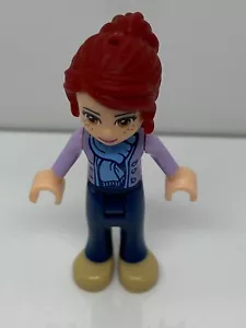 Lego Friends Mia, Figure Dark Blue Trousers, Medium Lavender Jacket with Scarf - Picture 1 of 2