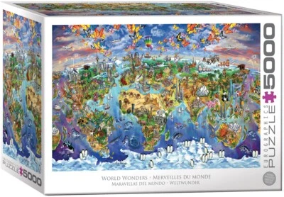 World Wonders 5000 Piece Jigsaw Puzzle Eurographics New - Image 1 of 2