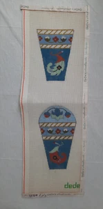 Dede's Needleworks Scissors Case Unfinished Needlepoint Canvas - Picture 1 of 11