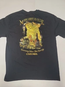 Margaritaville "Retirement Plan" Black Tee T-Shirt Cozumel Mexico Adult Men's L - Picture 1 of 4