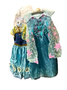 Disney Official 2 in 1 Frozen Forever Fever ELSA ANNA 2 Kostüm Kleid Floral NEU - Bild 1 von 7