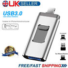 Portable 128/512GB 3 IN 1 USB i Flash Drive Disk Storage Memory Stick For iPhone