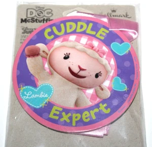 Hallmark Disney Doc McStuffins "Cuddle Expert" Sheep Character Medal Necklace - Picture 1 of 1
