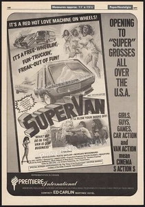 SUPERVAN - Original 1977 Trade Print AD / Poster _ George Barris _ Custom Van - Bild 1 von 1