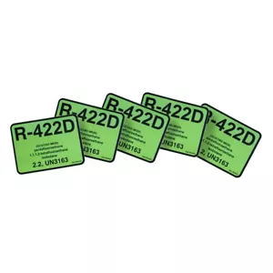 R-422D ISCEON M029 R422D Etikett # 04022, Packung (5) - Bild 1 von 3