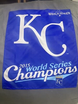 Kansas City Royals 2015 WS Champs Banner Flag - Large 36x27 - Wincraft - Image 1 of 4